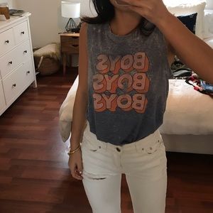 MATE the label “boys boys boys” tank top in S/M